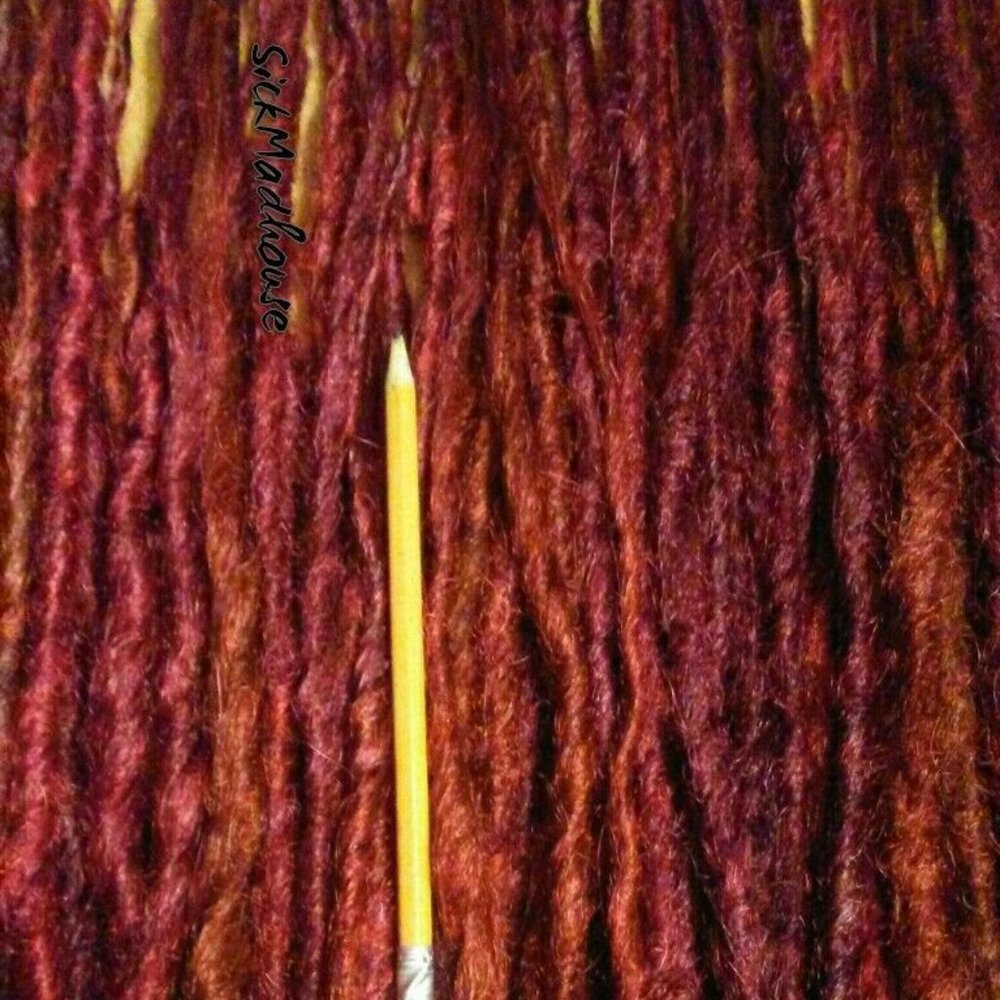 20 Shades of Reds DE Synthetic Dreads Dreadlocks